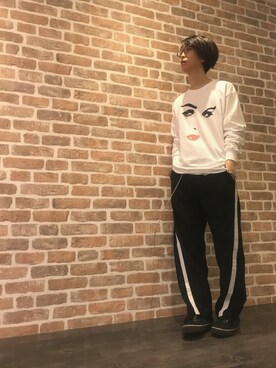 「Gosha Rubchinskiy（ゴーシャラブチンスキー）のアイテム」を使った、Dsuke kobayashiさん（メンズ・177cm）の秋コーディネート