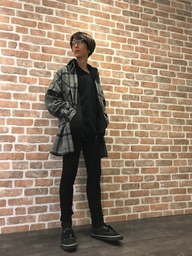 「Gosha Rubchinskiy（ゴーシャラブチンスキー）のアイテム」を使った、Dsuke kobayashiさん（メンズ・177cm）の秋コーディネート