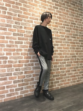 「REPRESENT（リプレゼント）のアイテム」を使った、Dsuke kobayashiさん（メンズ・177cm）の秋コーディネート