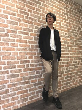「whiteland」｜「アイテム（ブルゾン）」を使った、Dsuke kobayashiさん（メンズ・177cm）の秋コーディネート