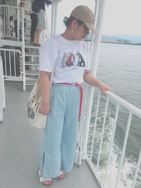 「アイテム（ピアス（両耳用））」を使った、☺︎あかり☺︎さん（レディース・164cm・20代）の夏コーディネート