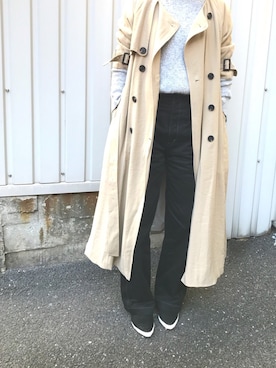 「cava cava（サヴァサヴァ）のアイテム（スリッポン）」を使った、nakajimaさん（レディース・171cm）の冬コーディネート