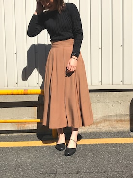 「cava cava（サヴァサヴァ）のアイテム（その他）」を使った、nakajimaさん（レディース・171cm）の冬コーディネート