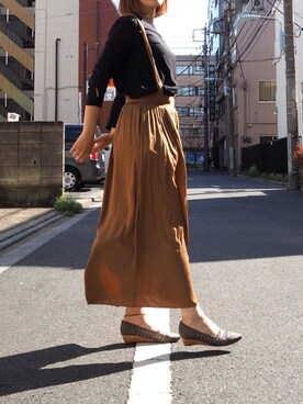 「cava cava（サヴァサヴァ）のアイテム（パンプス）」を使った、nakajimaさん（レディース・171cm）の春コーディネート