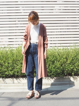 「cava cava（サヴァサヴァ）のアイテム（サンダル）」を使った、nakajimaさん（レディース・171cm）の春コーディネート