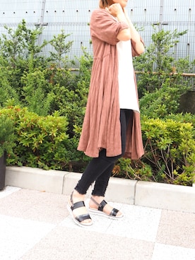 「cava cava（サヴァサヴァ）のアイテム」を使った、nakajimaさん（レディース・170cm）の夏コーディネート