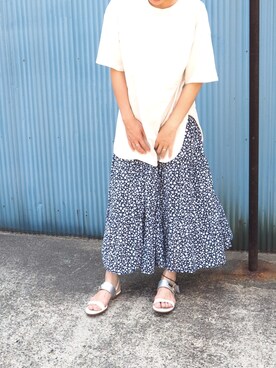 「cava cava（サヴァサヴァ）のアイテム」を使った、nakajimaさん（レディース・170cm）の夏コーディネート