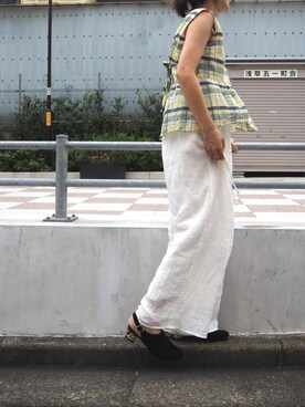 「cava cava（サヴァサヴァ）のアイテム」を使った、nakajimaさん（レディース・171cm）の夏コーディネート