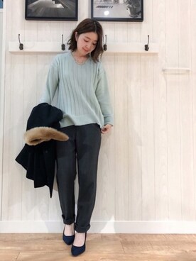 リナさん（レディース・160cm）の冬コーディネート