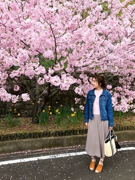 リナさん（レディース・160cm）の春コーディネート