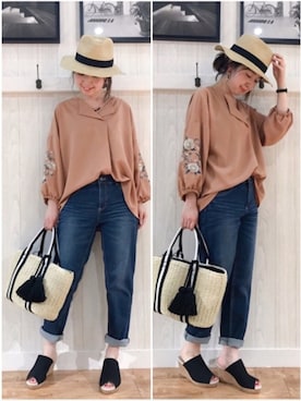 リナさん（レディース・160cm）の春コーディネート