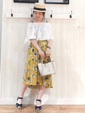 リナさん（レディース・160cm）の夏コーディネート