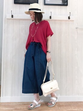 リナさん（レディース・160cm）の夏コーディネート
