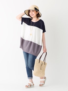 リナさん（レディース・160cm）の夏コーディネート