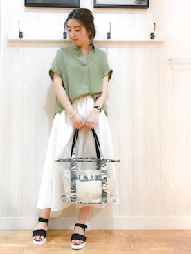 リナさん（レディース・160cm）の夏コーディネート