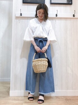 リナさん（レディース・160cm）の夏コーディネート