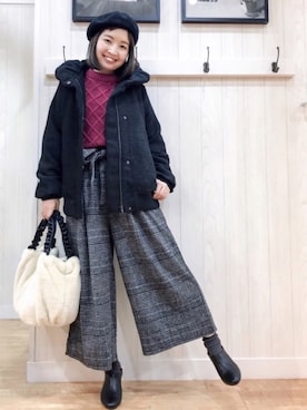 リナさん（レディース・160cm）の冬コーディネート
