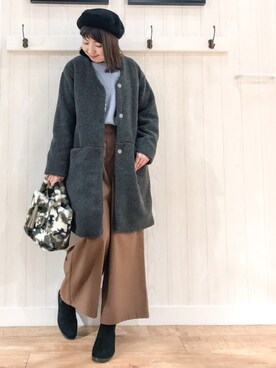 リナさん（レディース・160cm）の冬コーディネート