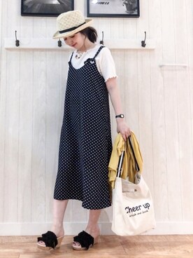 リナさん（レディース・160cm）の夏コーディネート