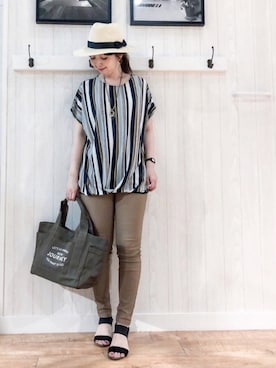 リナさん（レディース・160cm）の夏コーディネート