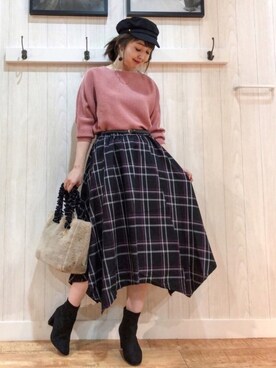 リナさん(レディース・160cm)の秋コーディネート