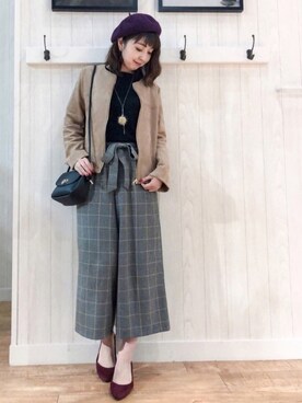 リナさん（レディース・160cm）の秋コーディネート