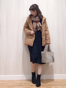 リナさん(レディース・160cm)の冬コーディネート