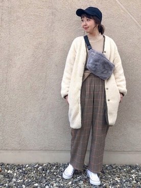 リナさん(レディース・160cm)の冬コーディネート