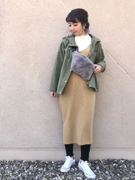 リナさん（レディース・160cm）の冬コーディネート