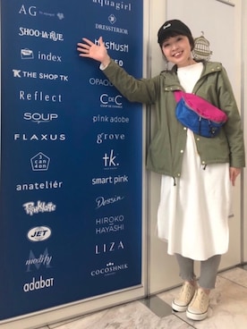 リナさん（レディース・160cm）の春コーディネート