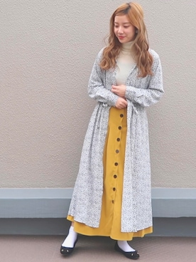 「UNIQLO（ユニクロ）のエクストラファインメリノリブタートルネックセーター（長袖）（ニット/セーター）」を使った、トウニュウチャンさん（レディース・157cm）の冬コーディネート