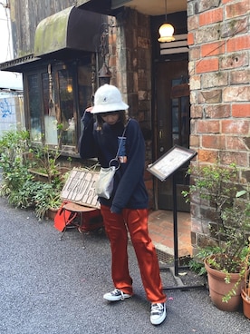「BacketHat」｜emmmkさん（レディース・155cm）の春コーディネート