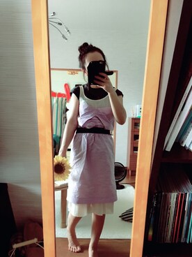 「SEE BY CHLOE（シーバイクロエ）のアイテム（ワンピース/ドレス）」を使った、nanaaan*さん（レディース・150cm）の夏コーディネート