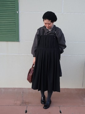 「レイヤードstyle」｜Haruka Tさん（レディース・169cm）の冬コーディネート