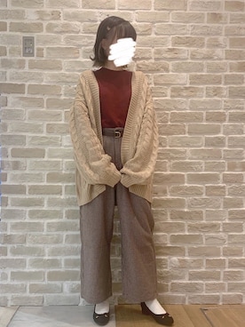 おみぃさん（レディース・157cm）の秋コーディネート