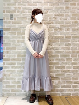 「シャーベットカラー」｜おみぃさん（レディース・157cm）の春コーディネート