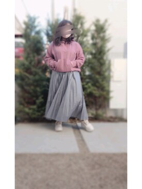 パーカーを使った レザープリーツスカート の人気ファッションコーディネート Wear