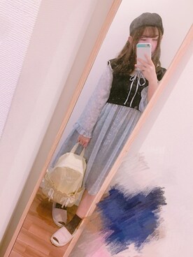 「one after another NICE CLAUP（ワンアフターアナザーナイスクラップ）のアイテム（アンサンブル）」を使った、ほしたんさん（レディース・156cm）の秋コーディネート