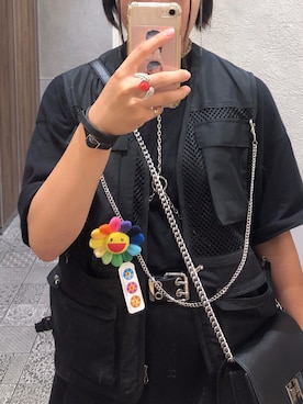 「me（ミイ）のアイテム（アクセサリー）」を使った、иаиа.ki㎡さん（レディース・166cm）の秋コーディネート