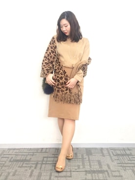 「HENRI BENDEL（ヘンリーベンデル）のアイテム」を使った、魏单纯さん（レディース・161cm）の冬コーディネート