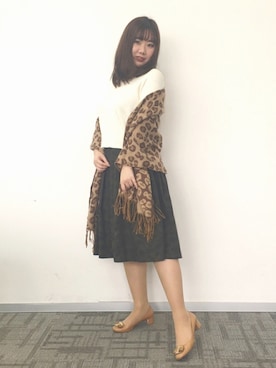 魏单纯さん(レディース・161cm)の冬コーディネート