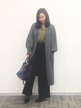 魏单纯さん（レディース・161cm）の冬コーディネート