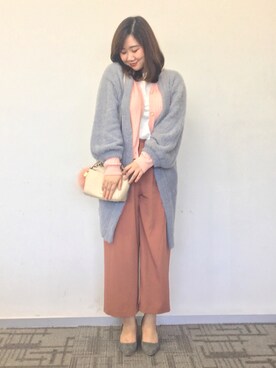 魏单纯さん（レディース・161cm）の冬コーディネート