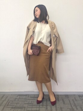 魏单纯さん(レディース・161cm)の冬コーディネート