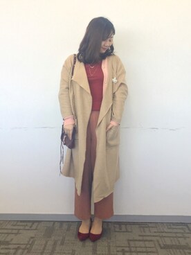 魏单纯さん(レディース・161cm)の冬コーディネート