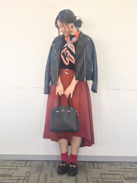 魏单纯さん（レディース・161cm）の冬コーディネート