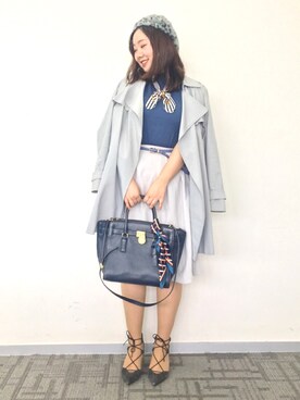 「passage mignon/flaneur（パサージュミニョンフラヌール）のアイテム（ハンチング/ベレー帽）」を使った、魏单纯さん（レディース・161cm）の冬コーディネート
