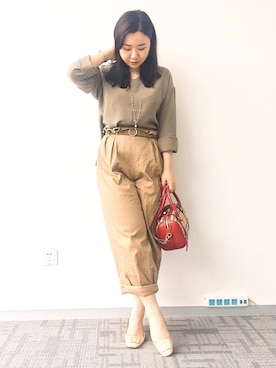 「HENRI BENDEL（ヘンリーベンデル）のアイテム」を使った、魏单纯さん（レディース・161cm）の夏コーディネート