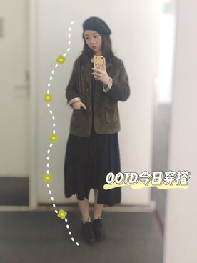 魏单纯さん（レディース・161cm）の冬コーディネート