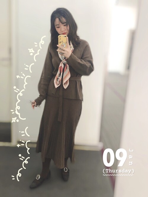 Mila Owen（ミラオーウェン）の「ボトルネック畦編みニット